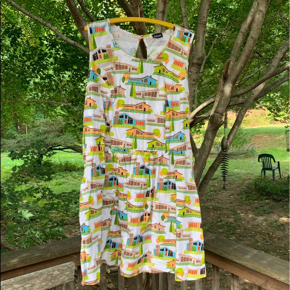 ModCloth Retrolicious Dress MCM Print